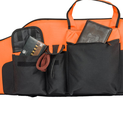Våbenkuffert - sort/orange 135x135 cm
