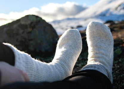 Svalbard Ullstrumpa, grå